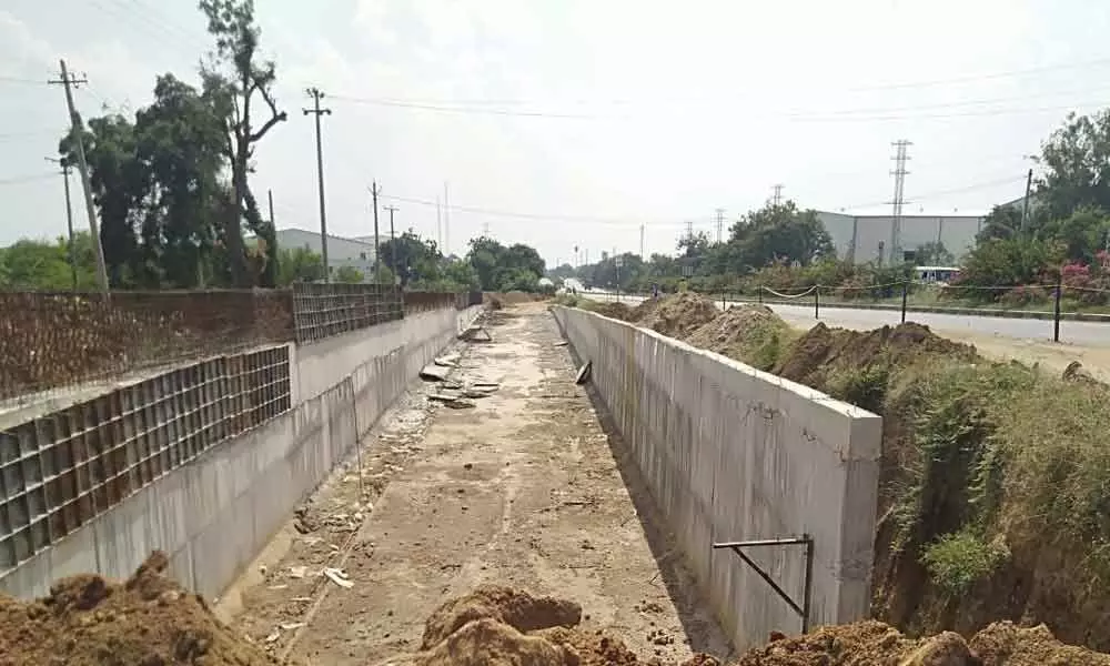 Toopran: Ramayapalli road works going at a snails pace