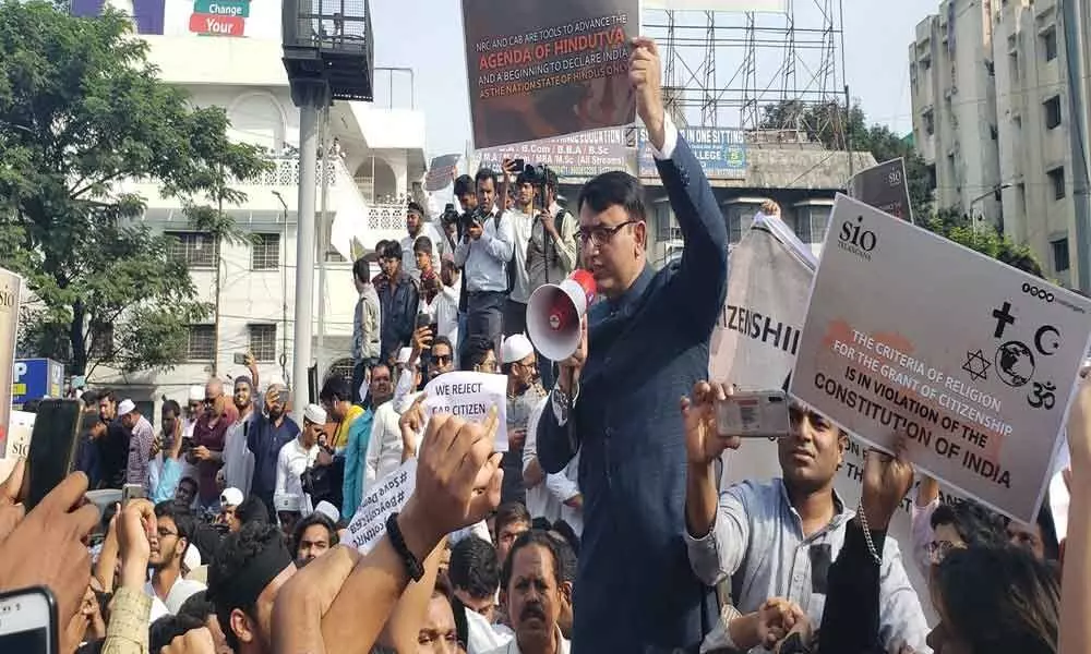 Asaduddin Owaisi trying to sabotage anti-CAA protests in Telangana
