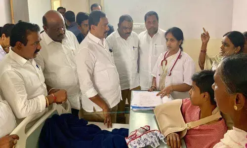 Uppal: MLA Bethi Subash Reddy calls on injured boys parents