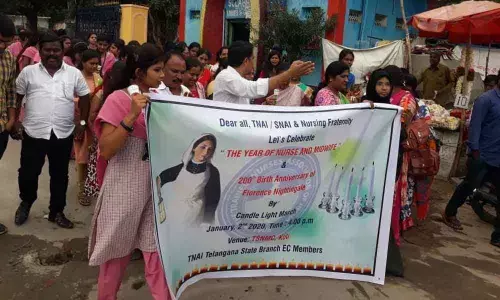 Koti: Candlelight march for Florence Nightingale