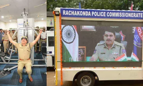 Rachakonda CP inaugurates AV Van and Gym at CAR headquarters