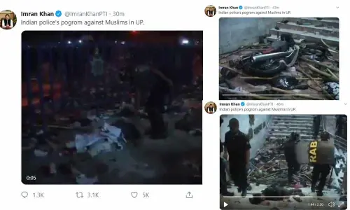 Gory video exposing police atrocities proved fake, Imran Khan lands in soup for tweeting the same video