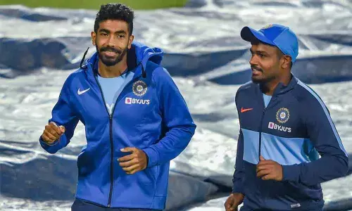 Bumrah seen in full tilt at nets ahead of Sri Lanka T20I