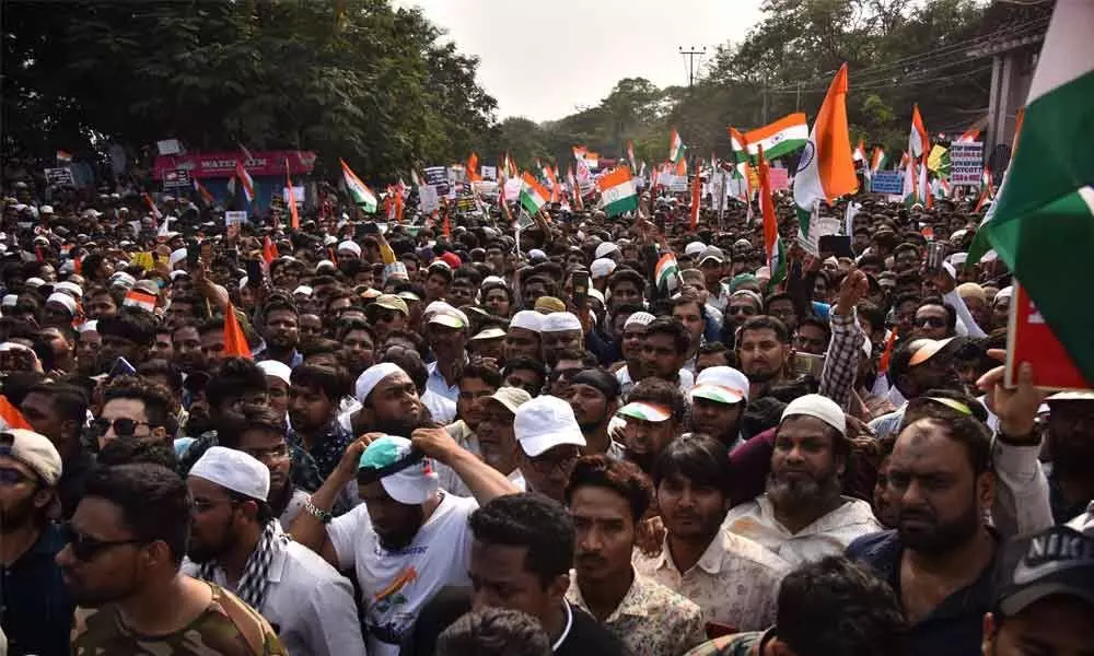 Million March: Huge rally by civil society denounces CAA, NRC in Hyderabad