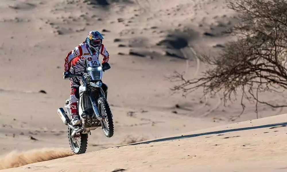 Dakar Rally: Hero MotoSports team riders off to cautious start