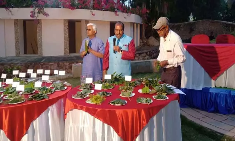 Millets expert Dr Khadar Vali explained the importance of healthy diet based on Siridhanyaalu, Kashaayaalu, Ganuga nunelu and Thati bellam,