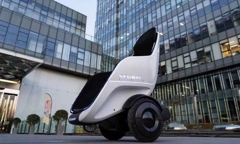 Electric pod that looks more like an egg-shaped wheelchair
