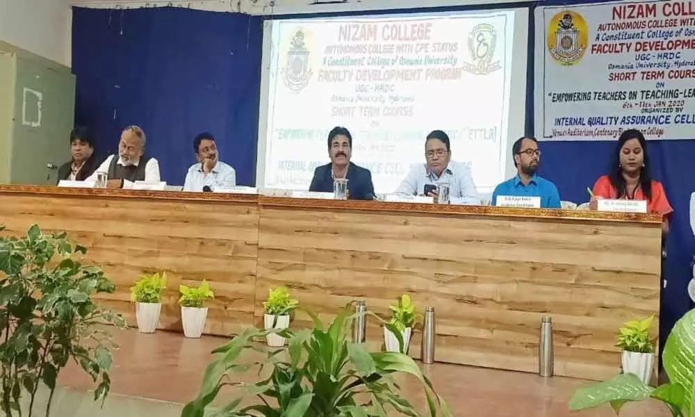Hyderabad: Nizam College organizes short term course to empower teachers