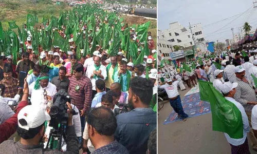 Huge public participate in save Amaravati marathon walk
