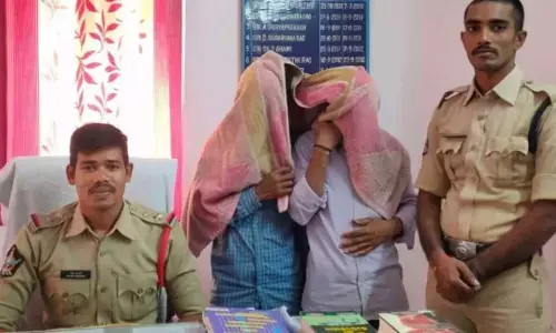 Two held for assaulting cow in Vizianagaram