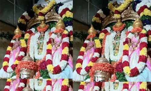 Temples teem with devotees