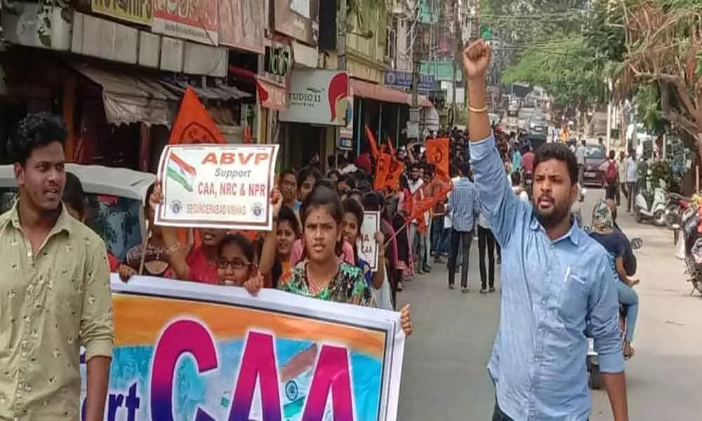 ABVP rally seeks support for Citizenship Amendment Act