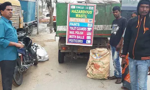 GHMC officials inspect garbage segregation