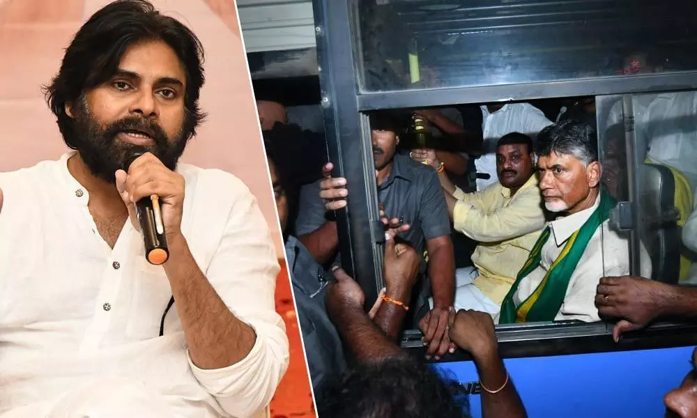 Pawan Kalyan condemns arrest of Chandrababu Naidu