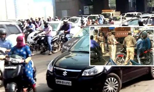 Traffic comes to a halt at Begumpet as security tightened up at US consulate