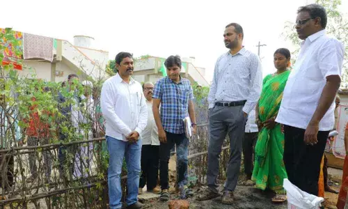 Khammam: Collector inspects Palle Pragathi works in Tallada, Kalluru mandals