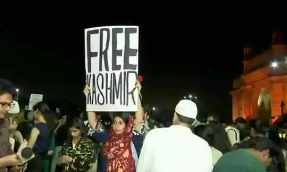 Free Kashmir Posters At CAA Protests Stir Row