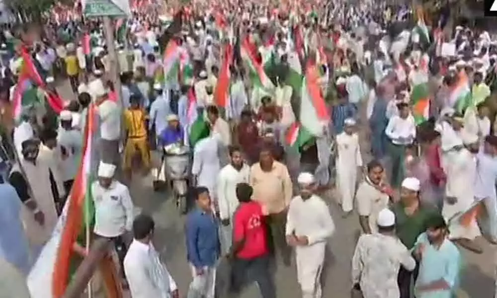 Hyderabad: Scores of people participate in Tiranga rally