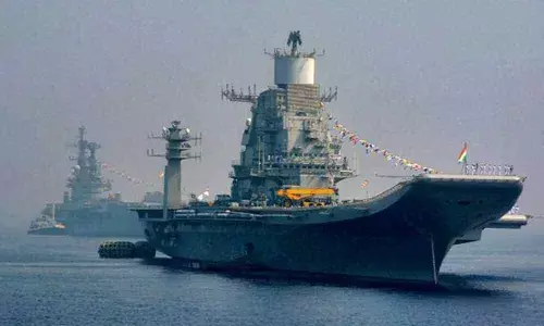 INS Vikramaditya deployed amid China-Pak Navy drill