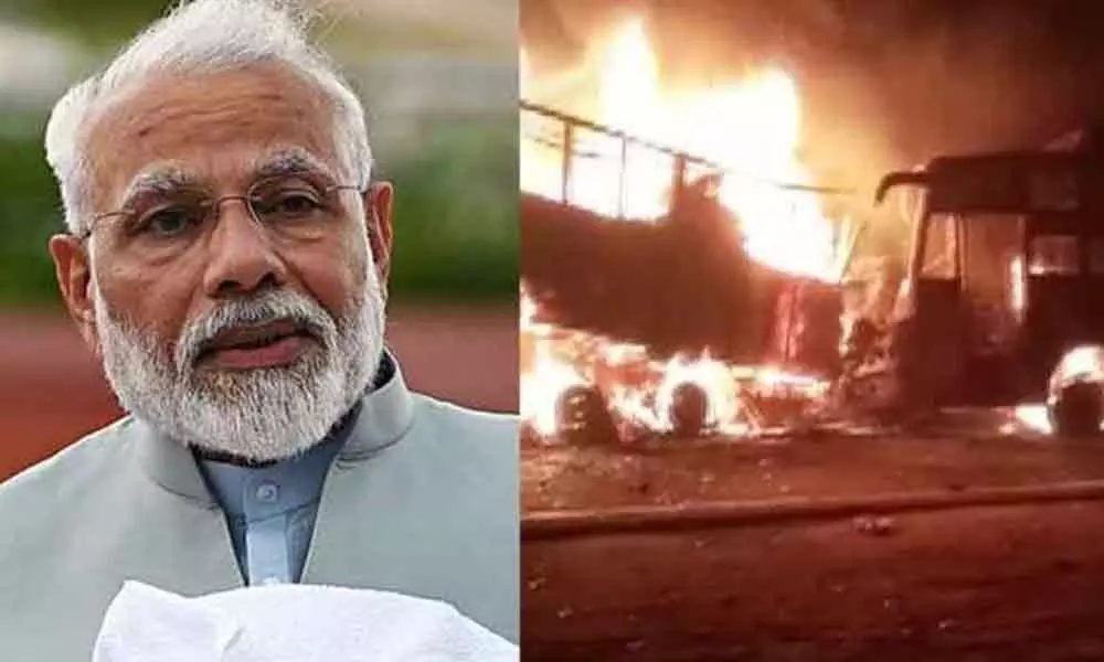 PM Modi, Amit Shah, Express Grief Over Kannauj Bus Fire Accident In UP