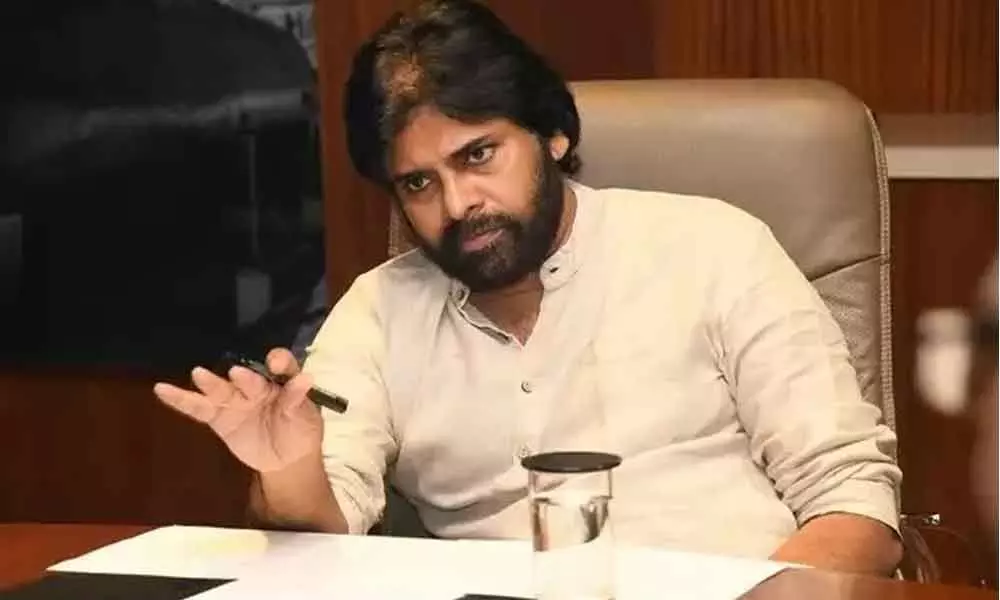 Janasena chief Pawan Kalyan left to Delhi