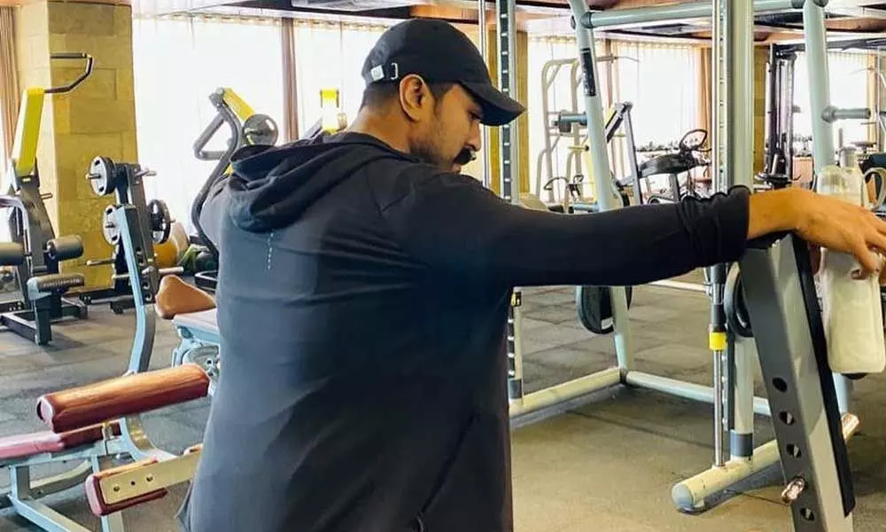 Tollywood Mega Hero Ram Charan Tej Work Out Pics