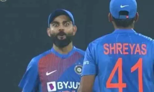 Viral meme: Virat Kohlis reaction to Shreyas Iyers massive six