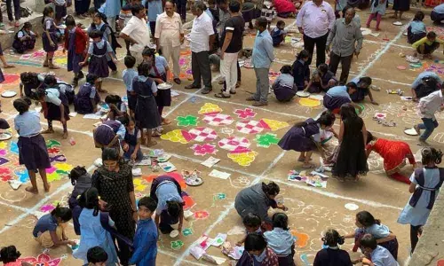 SCB organises rangoli competition