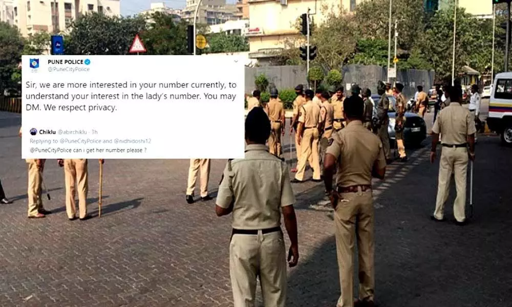 Pune police asked by a man for a girls number Man. Internet was in tears with their cutting response