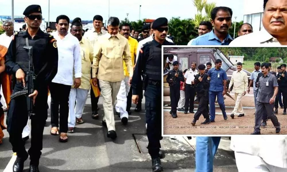 Centre withdraws Chandrababu Naidus black cat commando security cover