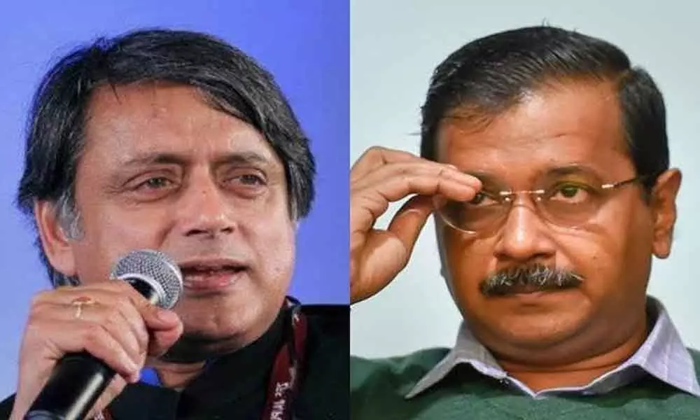 Shashi Tharoor apologises for power without responsibility remark on Kejriwal