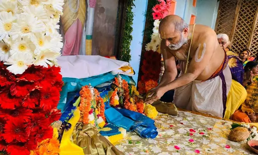 Celestial wedding of Godadevi performed