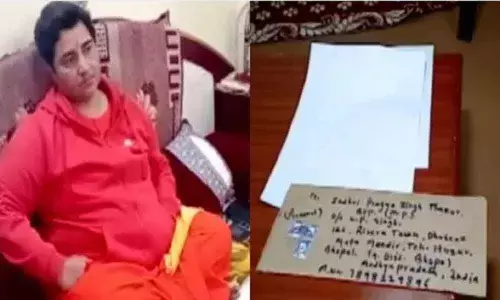 Suspicious letter delivered to Pragya Thakur in Bhopal