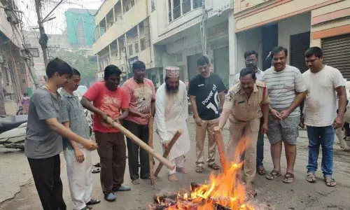 Muslim Sankshema Samithi celebrates Bhogi in Vijayawada