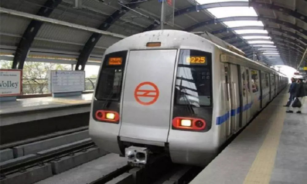 Delay in Delhi Metros blue line due to passenger on track