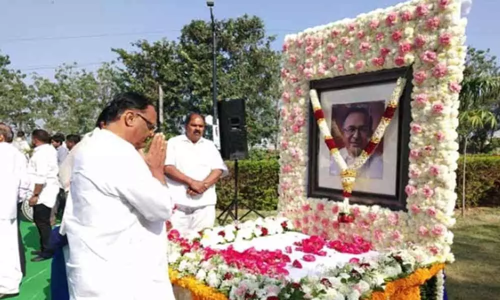 Tributes paid to Jaipal Reddy on his 78th birth anniversary