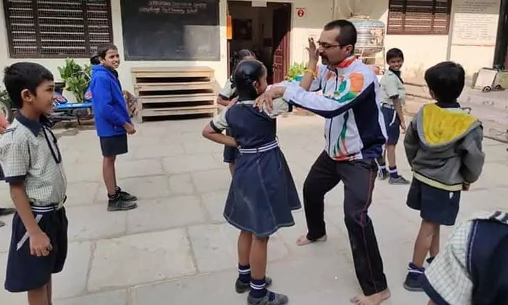 Turning children into karate kids for free
