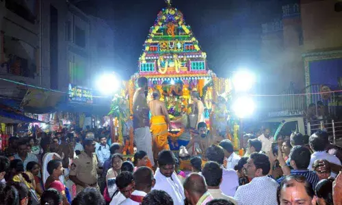 Bhadrachalam: Devotees throng Bhadradri for Radhothsavam programme