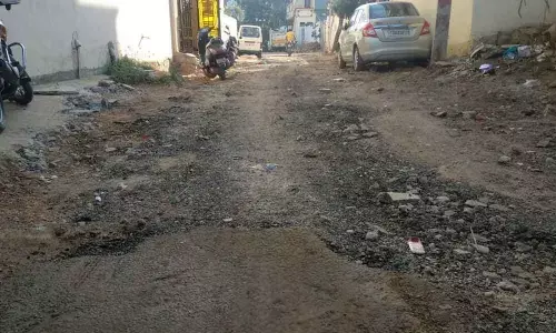 Bairamalguda: Plea to resume road laying