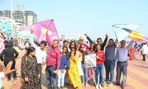 R K Beach comes alive with Kite Festival