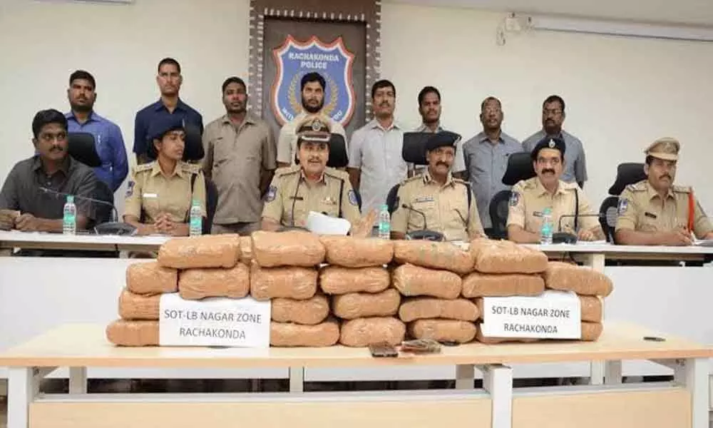 51kg of ganja seized in Hyderabad, 3 held