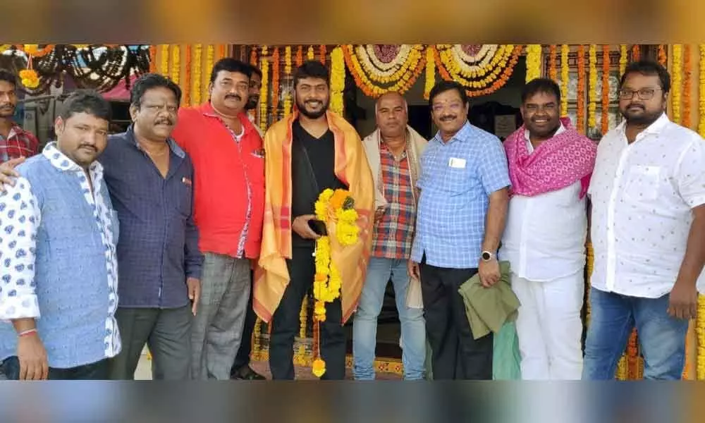 Rachha movie unit members visit Suruchi Sweet House at Tapeswaram