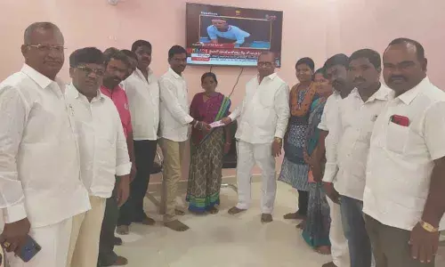 Corporator Dodla Venkatesh Gouds gesture to cancer patient