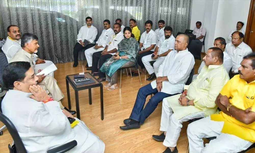 Chandrababu Naidu to meet with TDP MLAs over Assembly session on January 19