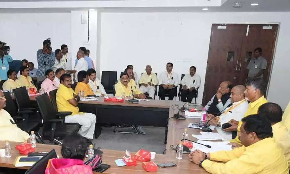 Tension grips in Telugu Desam Party as five MLAs skip the TDLP meeting