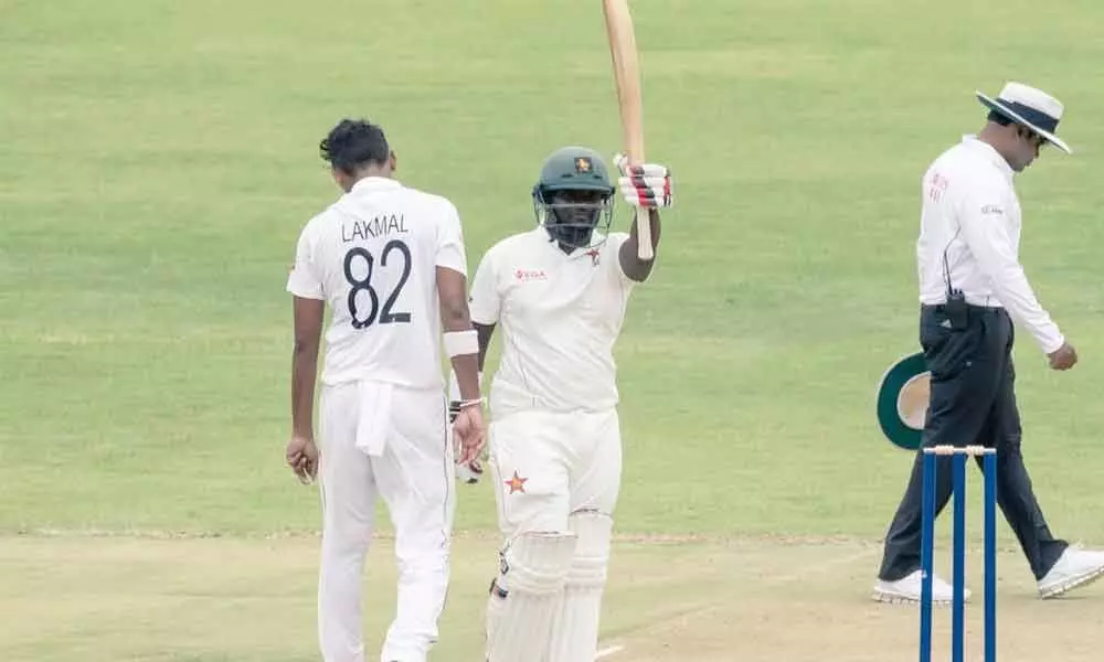 Masvaure fifty helps Zimbabwe to solid start against Lanka