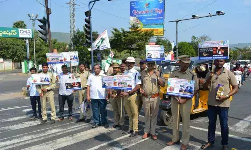 Road safety awareness programme organised in Visakhapatnam