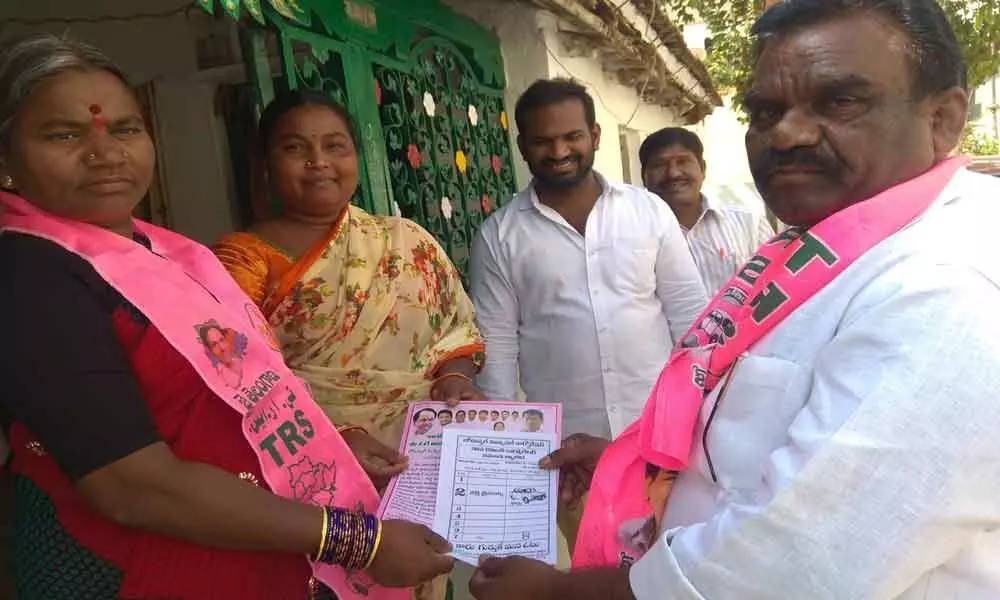 TRS leader Mandula Samuel campaigns in Boduppal