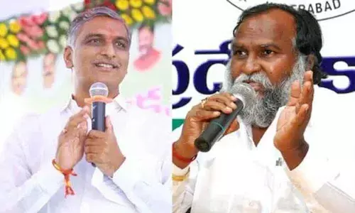MLA Jagga Reddy booked for making objectionable comments against Harish Rao