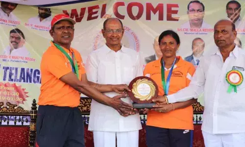Karimnagar: Couple bags medals in athletics